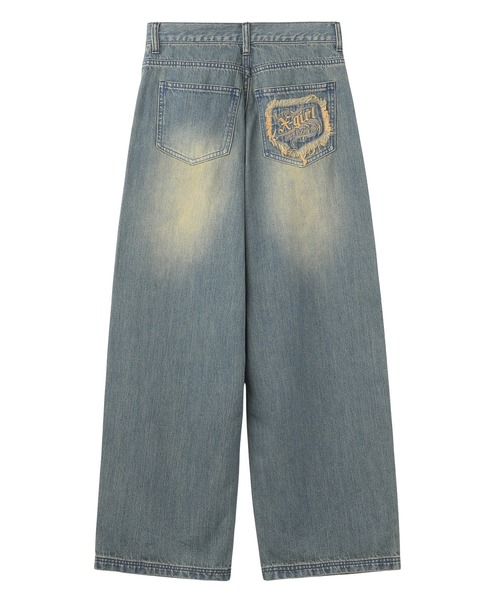 LOGO POCKET LOOSE DENIM PANTS（デニムパンツ）｜X-girl