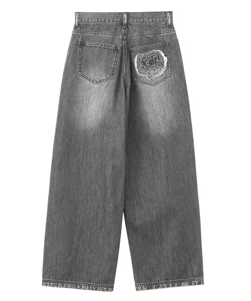 gallyroll ダークデニム パンツM LOGO POCKET LOOSE DENIM PANTS(デニムパンツ)|X-girl