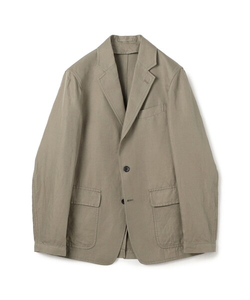 TOMORROWLAND （トゥモローランド）の「リネンコットン シングルブレステッド 3Bジャケット SONDRIO（テーラードジャケット・メンズ・ネイビー/ベージュ・44/46/48/50）」の2枚目の写真
