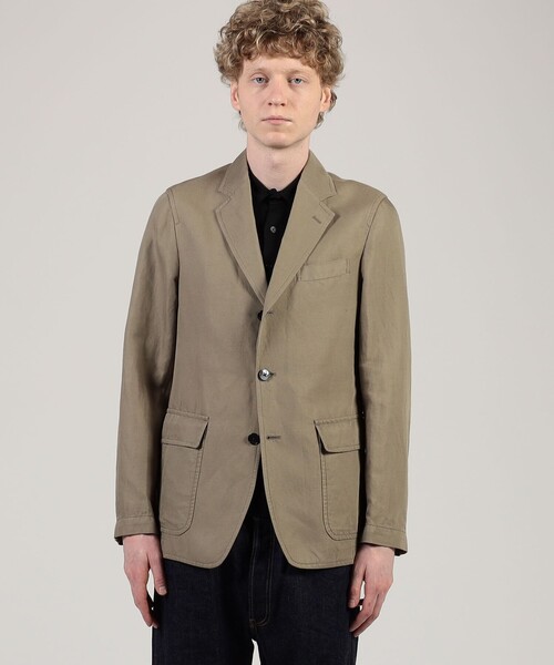 TOMORROWLAND （トゥモローランド）の「リネンコットン シングルブレステッド 3Bジャケット SONDRIO（テーラードジャケット・メンズ・ネイビー/ベージュ・44/46/48/50）」の16枚目の写真