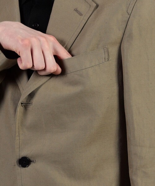 TOMORROWLAND （トゥモローランド）の「リネンコットン シングルブレステッド 3Bジャケット SONDRIO（テーラードジャケット・メンズ・ネイビー/ベージュ・44/46/48/50）」の7枚目の写真