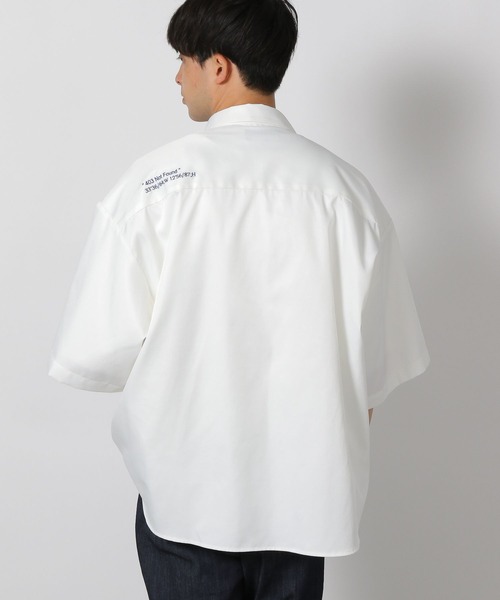 LAKOLE（ラコレ）の「ワーク刺繍シャツ / 498934（シャツ/ブラウス・メンズ・ブラック系その他/ホワイト/グリーン・MEDIUM/LARGE）」の6枚目の写真