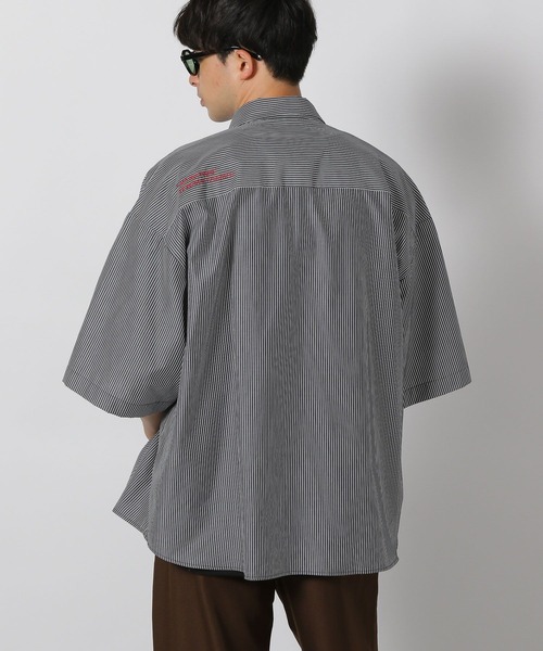 LAKOLE（ラコレ）の「ワーク刺繍シャツ / 498934（シャツ/ブラウス・メンズ・ブラック系その他/ホワイト/グリーン・MEDIUM/LARGE）」の9枚目の写真