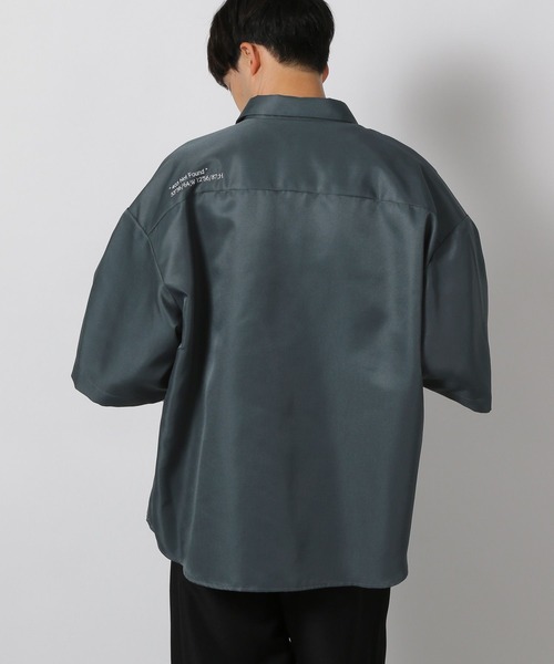 LAKOLE（ラコレ）の「ワーク刺繍シャツ / 498934（シャツ/ブラウス・メンズ・ブラック系その他/ホワイト/グリーン・MEDIUM/LARGE）」の12枚目の写真