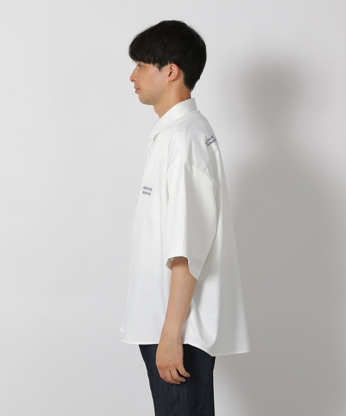 LAKOLE（ラコレ）の「ワーク刺繍シャツ / 498934（シャツ/ブラウス・メンズ・ブラック系その他/ホワイト/グリーン・MEDIUM/LARGE）」の14枚目の写真