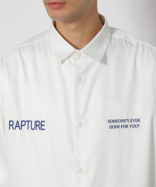 LAKOLE（ラコレ）の「ワーク刺繍シャツ / 498934（シャツ/ブラウス・メンズ・ブラック系その他/ホワイト/グリーン・MEDIUM/LARGE）」の16枚目の写真