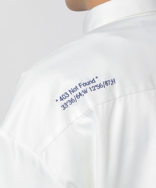 LAKOLE（ラコレ）の「ワーク刺繍シャツ / 498934（シャツ/ブラウス・メンズ・ブラック系その他/ホワイト/グリーン・MEDIUM/LARGE）」の21枚目の写真
