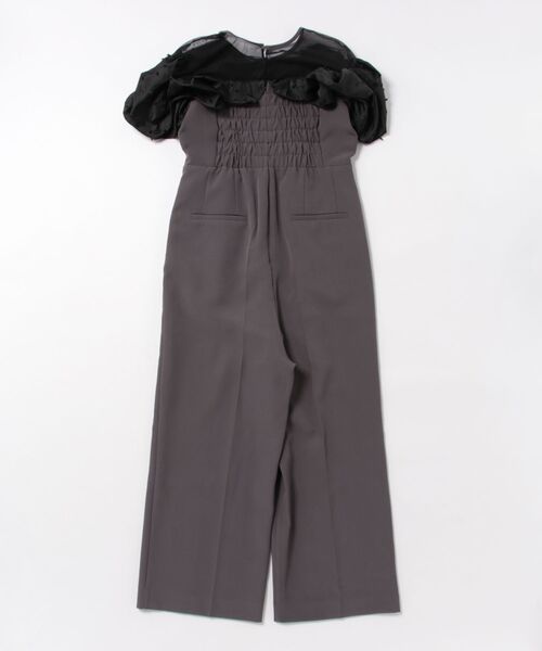 DONOBAN(ドノバン)の「【ANDRESD】ribbon frills pants dress パーティー 結婚式 お呼ばれ 同窓会(ドレス・レディース・ベージュ/チャコール/ブラック・S/M/L)」の4枚目の写真