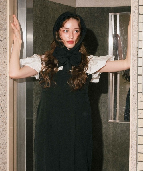 DONOBAN(ドノバン)の「【ANDRESD】ribbon frills pants dress パーティー 結婚式 お呼ばれ 同窓会(ドレス・レディース・ベージュ/チャコール/ブラック・S/M/L)」の1枚目の写真