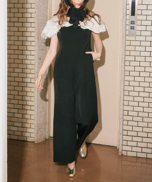 DONOBAN(ドノバン)の「【ANDRESD】ribbon frills pants dress パーティー 結婚式 お呼ばれ 同窓会(ドレス・レディース・ベージュ/チャコール/ブラック・S/M/L)」の11枚目の写真