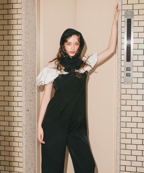 DONOBAN(ドノバン)の「【ANDRESD】ribbon frills pants dress パーティー 結婚式 お呼ばれ 同窓会(ドレス・レディース・ベージュ/チャコール/ブラック・S/M/L)」の13枚目の写真