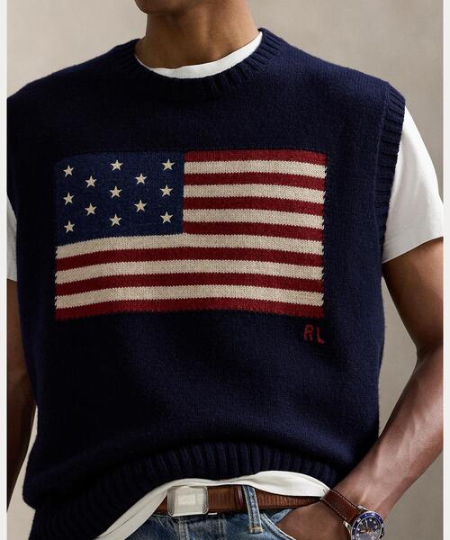 zoe【新品未使用】Ralph Lauren ラルフローレン ベスト 9号 コットン Vネック セーター ベスト（ベスト）｜POLO RALPH