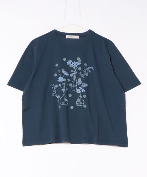 セール】ドットと花瓶刺繍Tシャツ（Tシャツ/カットソー）｜SUPER