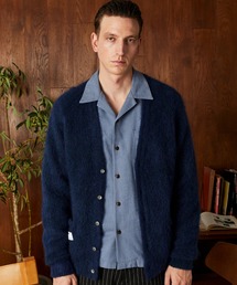 【即完売モデル】Schott モヘア混 フレーム柄カーディガン Lサイズ 即完売モデル】Schott モヘア混 フレーム柄カーディガン Lサイズ 即