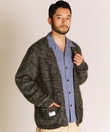 schott(Vbg)Schott/Vbg/MOHAIR KNIT CARDIGAN/wAjbg J[fBK(J[fBK/{)