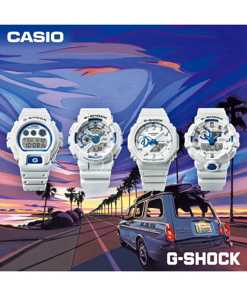 G-SHOCK(ジーショック)の「HIDDEN GLOW Series / DW-6900HDS-7JF(デジタル腕時計・メンズ・ホワイト×ブルー・FREE)」の2枚目の写真