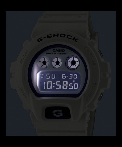 G-SHOCK(ジーショック)の「HIDDEN GLOW Series / DW-6900HDS-7JF(デジタル腕時計・メンズ・ホワイト×ブルー・FREE)」の5枚目の写真