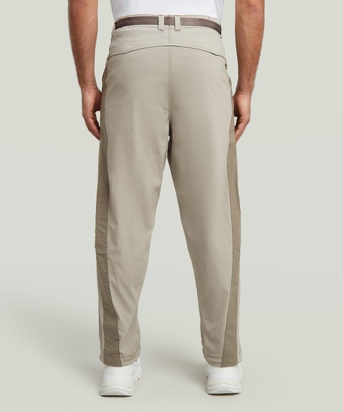 G-STAR（ジースター）の「3D Belt Loose Track Pant/異素材ミックス立体裁断ジップディテールルーズトラックパンツ（その他パンツ・メンズ・ベージュ系その他・36inch/34inch/32inch/30inch/28inch）」の3枚目の写真