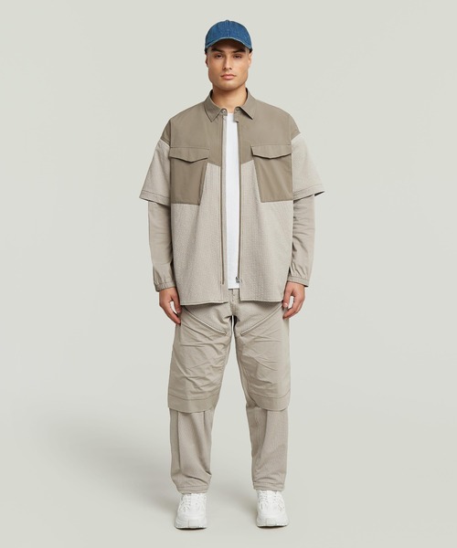 3D Slip Pocket Trouser ワイドパンツ　立体パンツ　立体裁断 G-STAR RAW（ジースターロゥ）の「3D Belt Loose Track Pant/異