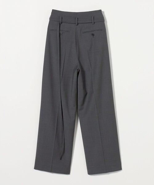 ＜AEWEN MATOPH＞ハイウエスト ベルトパンツ2 ダークグレー AEWEN MATOPH（イウエン マトフ） パンツ 「AEWEN MATOPH」ハイ