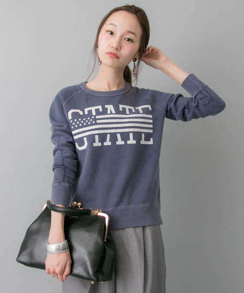 URBAN RESEARCH（アーバンリサーチ）の「UR スター裏起毛スウェット（スウェット・レディース・ネイビー/オフホワイト/グレー・FREE）」の3枚目の写真