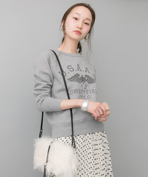 URBAN RESEARCH（アーバンリサーチ）の「UR スター裏起毛スウェット（スウェット・レディース・ネイビー/オフホワイト/グレー・FREE）」の2枚目の写真