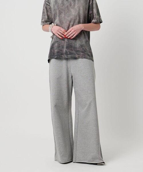 ASTRAET（アストラット）の「＜ASTRAET＞ コットン ウラケ スウェットワイドパンツ②（スウェットパンツ・レディース・ライトグレー・1/0）」の2枚目の写真