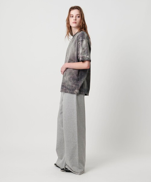 ASTRAET（アストラット）の「＜ASTRAET＞ コットン ウラケ スウェットワイドパンツ②（スウェットパンツ・レディース・ライトグレー・1/0）」の3枚目の写真