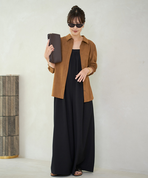 plage（プラージュ）の「suede シャツ（シャツ/ブラウス・レディース・キャメル・FREE）」の5枚目の写真