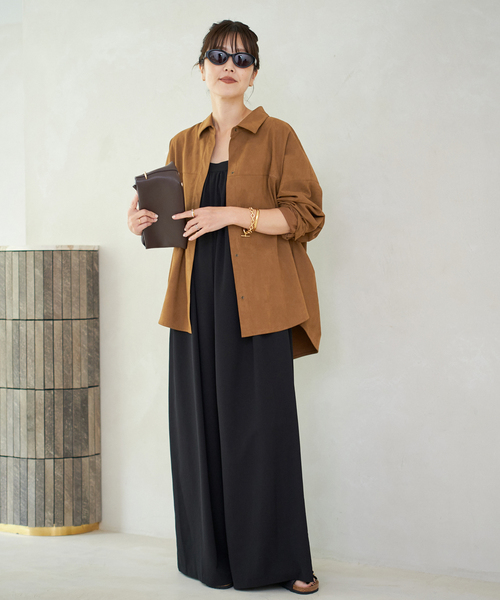 plage（プラージュ）の「suede シャツ（シャツ/ブラウス・レディース・キャメル・FREE）」の7枚目の写真