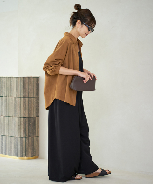 plage（プラージュ）の「suede シャツ（シャツ/ブラウス・レディース・キャメル・FREE）」の9枚目の写真