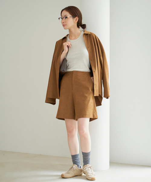 plage（プラージュ）の「suede シャツ（シャツ/ブラウス・レディース・キャメル・FREE）」の14枚目の写真