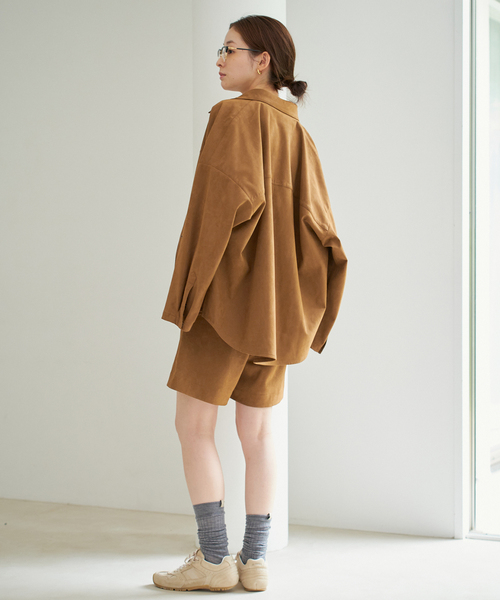 plage（プラージュ）の「suede シャツ（シャツ/ブラウス・レディース・キャメル・FREE）」の15枚目の写真