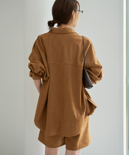 plage（プラージュ）の「suede シャツ（シャツ/ブラウス・レディース・キャメル・FREE）」の20枚目の写真