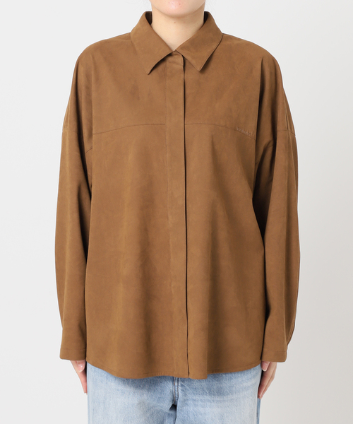plage（プラージュ）の「suede シャツ（シャツ/ブラウス・レディース・キャメル・FREE）」の21枚目の写真