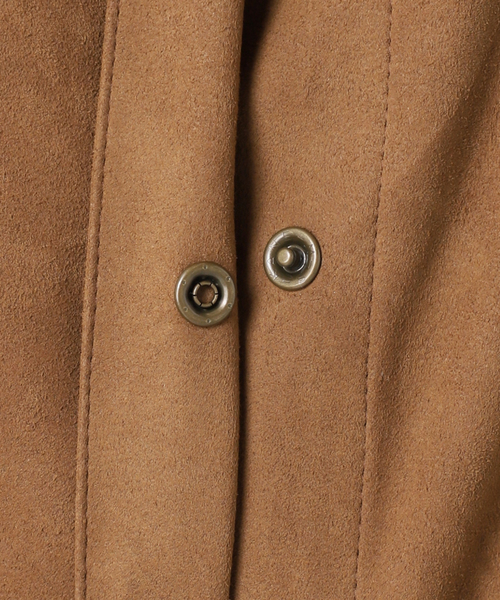 plage（プラージュ）の「suede シャツ（シャツ/ブラウス・レディース・キャメル・FREE）」の2枚目の写真