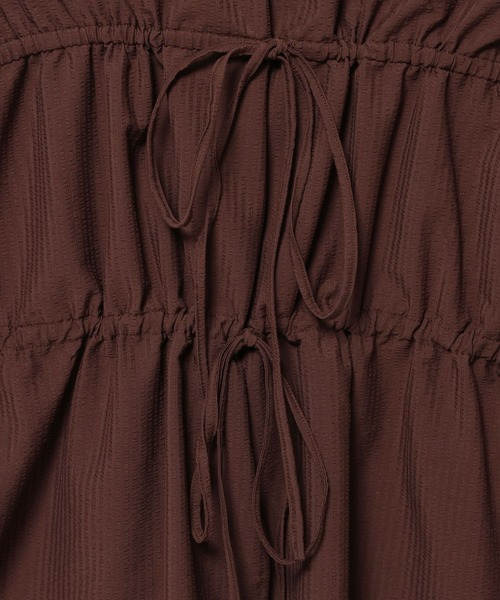 LOWRYS FARM（ローリーズファーム）の「バックリボンシャツＳＳ　572747（シャツ/ブラウス・レディース・ダークブラウン/ベージュ/ホワイト・FREE）」の11枚目の写真