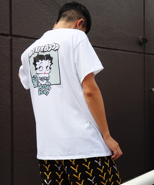 moyan ecri(モヤン エクリ)の「<moyan ecri>moyan×Betty Boop別注Tシャツ collaborration T-shirts(Tシャツ/カットソー・メンズ・ベージュ/ピンク/ブラック/ホワイト・L/LL/M)」の15枚目の写真