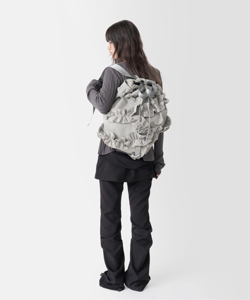 Casselini メタリックシルバー　リュックサック Casselini メタリックシルバー リュックサック ナップサック