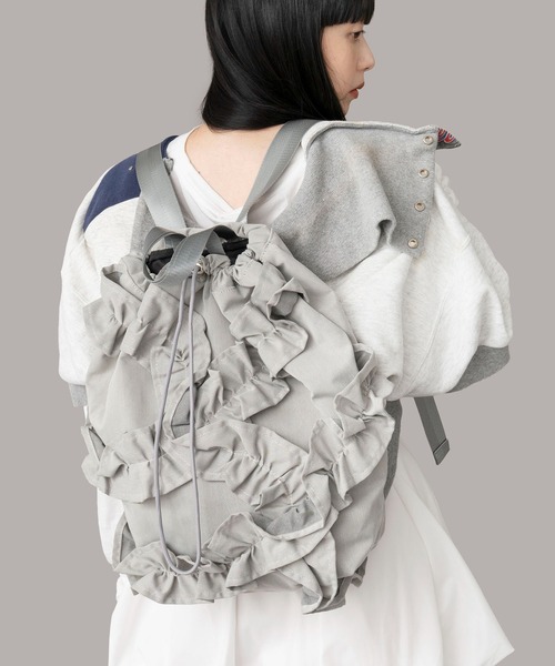 Casselini(キャセリーニ)フリルナップサック（バックパック/リュック