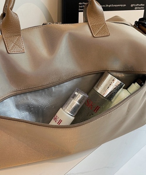 FREE STYLISTS（フリー スタイリスト）の「【2WAY】大容量 レザービッグサイズトラベルボストンバッグ/ショルダーバッグ（ボストンバッグ・レディース・グレー/ブラック・FREE）」の15枚目の写真