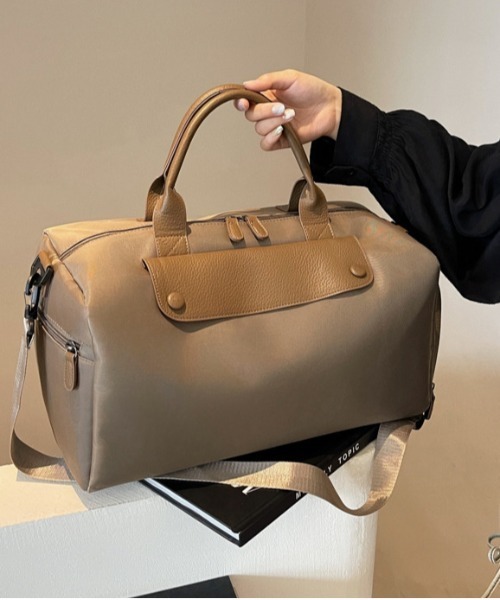 FREE STYLISTS（フリー スタイリスト）の「【2WAY】大容量 レザービッグサイズトラベルボストンバッグ/ショルダーバッグ（ボストンバッグ・レディース・グレー/ブラック・FREE）」の18枚目の写真