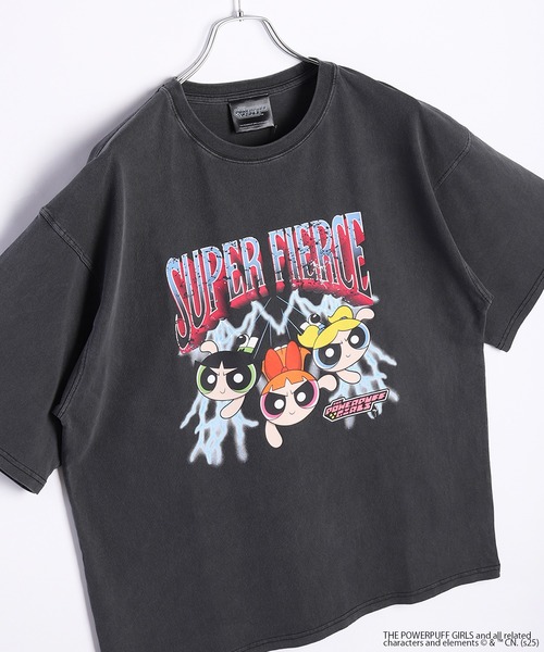 THE POWERPUFF GIRLS / パワーパフ ガールズ ピグメント加工 レトロ