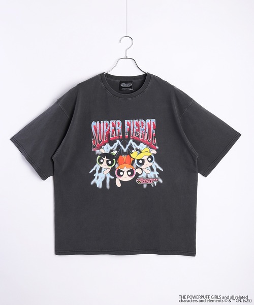 WESTSEA(ウエストシー)の「THE POWERPUFF GIRLS / パワーパフ ガールズ ピグメント加工 レトロ コラボ キャラクター 半T(Tシャツ/カットソー・メンズ・ブラック系その他/ブラック系その他3/ブラック系その他2/ブラック・L/M)」の10枚目の写真