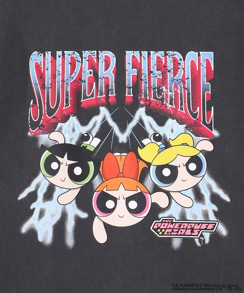 WESTSEA(ウエストシー)の「THE POWERPUFF GIRLS / パワーパフ ガールズ ピグメント加工 レトロ コラボ キャラクター 半T(Tシャツ/カットソー・メンズ・ブラック系その他/ブラック系その他3/ブラック系その他2/ブラック・L/M)」の13枚目の写真
