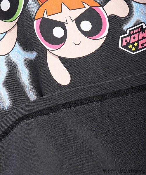 WESTSEA(ウエストシー)の「THE POWERPUFF GIRLS / パワーパフ ガールズ ピグメント加工 レトロ コラボ キャラクター 半T(Tシャツ/カットソー・メンズ・ブラック系その他/ブラック系その他3/ブラック系その他2/ブラック・L/M)」の9枚目の写真