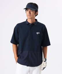 BEAMS GOLF | ORANGE LABEL / ワイド 切り替え ポロ襟シャツ【DRY・UV】(ポロシャツ)