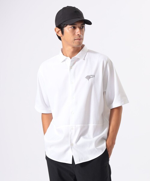 BEAMS GOLF(ビームスゴルフ)の「ORANGE LABEL / ワイド 切り替え ポロ襟シャツ【DRY・UV】(ポロシャツ・メンズ・ネイビー/ホワイト/グリーン・M/L/S/XL)」の9枚目の写真