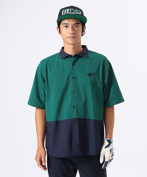 BEAMS GOLF(ビームスゴルフ)の「ORANGE LABEL / ワイド 切り替え ポロ襟シャツ【DRY・UV】(ポロシャツ・メンズ・ネイビー/ホワイト/グリーン・M/L/S/XL)」の13枚目の写真