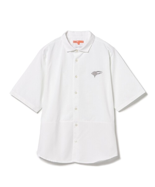 BEAMS GOLF(ビームスゴルフ)の「ORANGE LABEL / ワイド 切り替え ポロ襟シャツ【DRY・UV】(ポロシャツ・メンズ・ネイビー/ホワイト/グリーン・M/L/S/XL)」の22枚目の写真